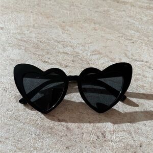Heart Shaped Black Sunglasses
